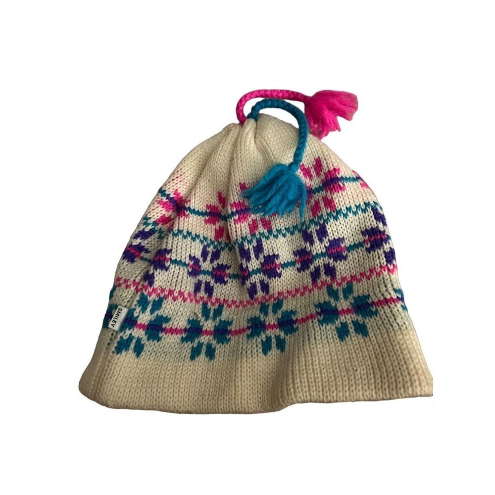 Smiley wool beanie